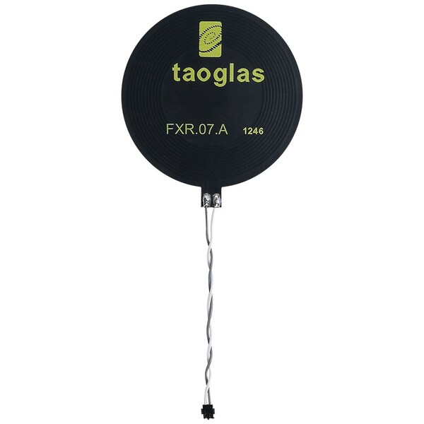Taoglas Antennas Fxr.07.52.0075X.A Circular Nfc Flex Antenna With 75Mm Twisted Pair 28Awg Cable And - FXR.07.52.0075X.A