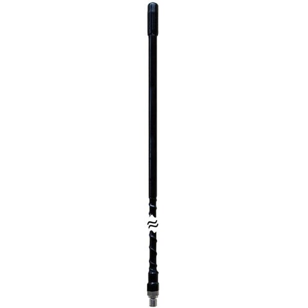 Procomm Procomm JBC200-B 2 ft. 0.38 x 24 in. Thread Fiberglass Antenna; Black - JBC200-B