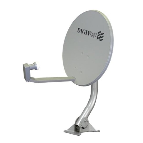 Homevision Technology Homevision Technology DWD60T 24 Inch - 60cm Galvanized Steel Offset Around Dish in Bulk - Taiwan DigiMonster No LNB - DWD60T