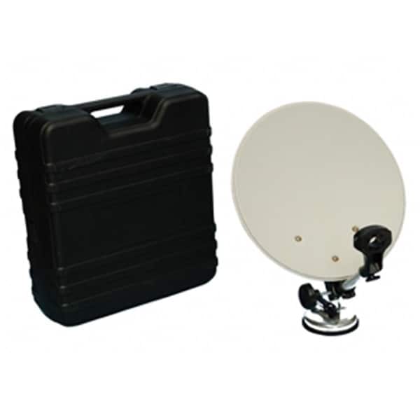Dynamicfunction 14 Inch - 35x40cm DigiMonster Camping set Dish in Plastic Case with 1 x Dual LNB - DY2588841