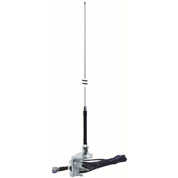 Everhardt Everhardt SNGP4-B 4 ft. Stainless Steel Mirror Mount No Ground Antenna; Black - SNGP4-B