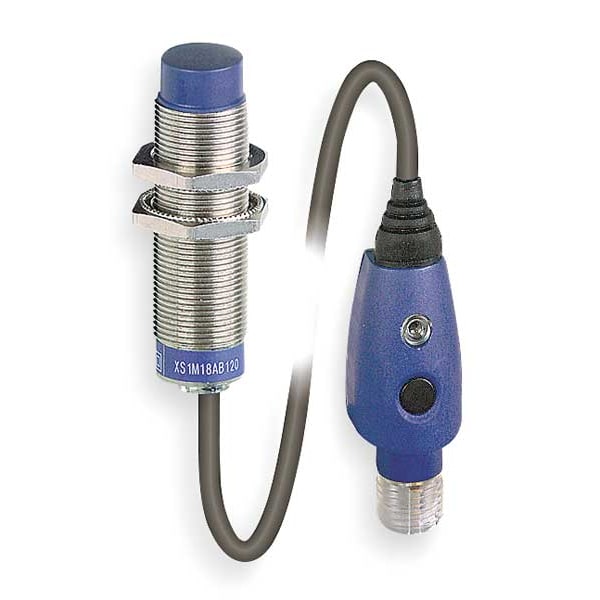 Sensor de proximidad Telemecanique Sensors, inductivo, 9mm, PNP, NO - XS618B2PAL01M12