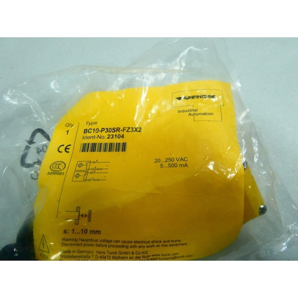 SENSOR DE PROXIMIDAD DE 20-250V-AC - BC10-P30SR-FZ3X2