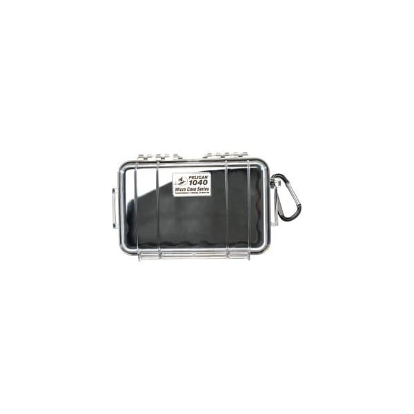 Pelican Products Pelican 1040 Watertight Micro Case With Liner 7-1/2" x 5-1/16" x 2-1/8", Black - 1040-025-110