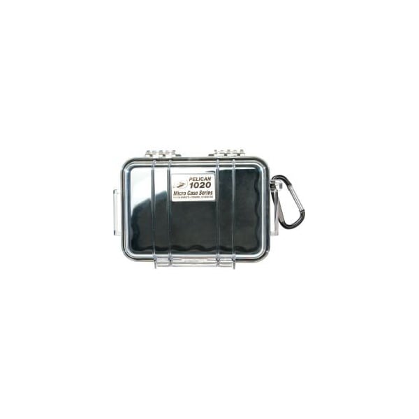 Pelican Products Pelican 1020 Watertight Micro Case With Liner 6-13/16" x 4-3/4" x 2-1/8", Black - 1020-025-110