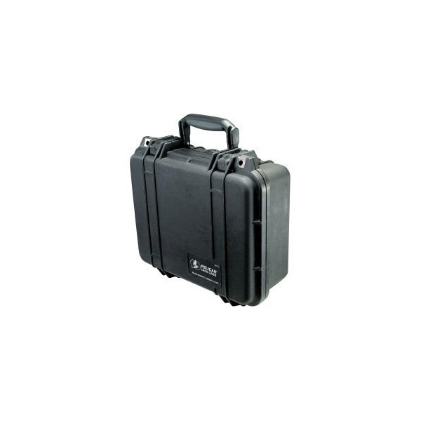 Pelican Products Pelican 1400 Watertight Small Case With Foam 13-3/8" x 11-5/8" x 6", Black - 1400-000-110