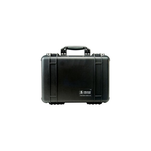Pelican Products Pelican 1500 Watertight Medium Case With Foam 16-3/4" x 11-3/16" x 6-1/8", Black - 1500-000-110