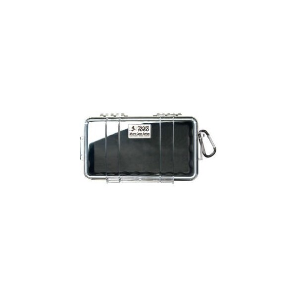 Pelican Products Pelican 1060 Watertight Micro Case With Liner 9-3/8" x 5-9/16" x 2-5/8", Black - 1060-025-110