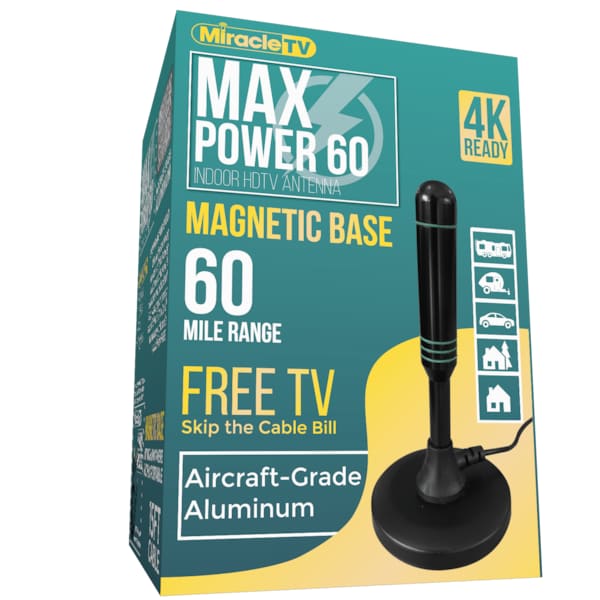 Miracle Tv HDTV Antenna, 60 Watt, Weatherproof Omni - 603112