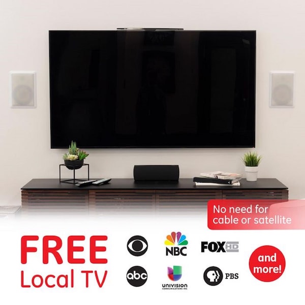 Ge GE Ultapro Indoor HDTV Ultra Thin Amplified Antenna 1 pk - 37075