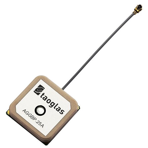 Taoglas Antennas Aggbp.25A Gps/Glonass/Beidou 1 Stage Active Patch 25.1*25.1*7.9Mm, 60Mm 1.13 - AGGBP.25A.07.0060A