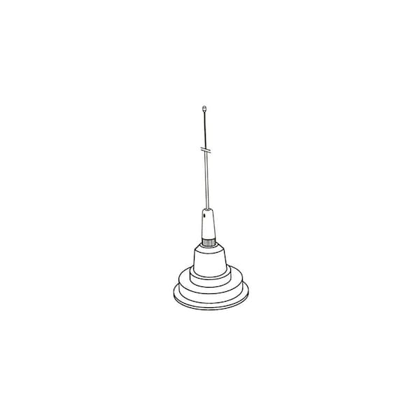 Hustler 25 in. Center Load Magnet Mt-W - IC50-W
