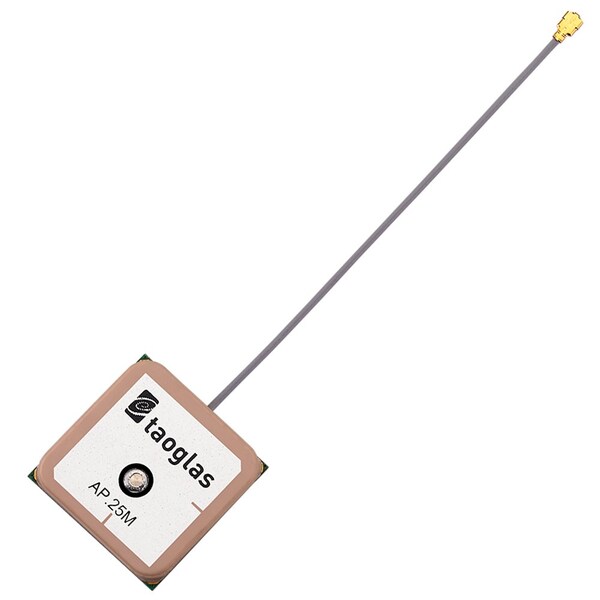 Taoglas Antennas Ap.25F Gps/Galileo 2 Stage Active Patch 25*25*8Mm, 78Mm 1.13 - AP.25F.07.0078A