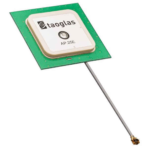 Taoglas Antennas Ap.25E Gps/Galileo 1 Stage Active 25Mm Patch On 35Mm Ground Plane 35*35*4.5Mm, 54Mm 1.13 - AP.25E.07.0054A