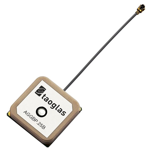 Taoglas Antennas Aggbp.25B Gps/Glonass/Galileo/Beidou 2 Stage Active Patch 25.1*25.1*7.9Mm, 60Mm 1.13 - AGGBP.25B.07.0060A