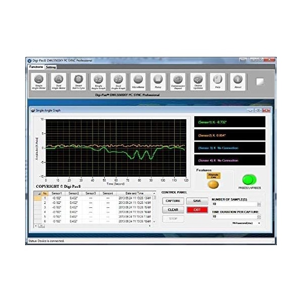 Inclinación digital de precisión de 2 ejes, módulo de sensor de ángulo de inclinación, 0002ft 02mmM, conforme a NIST - 2-05002-99