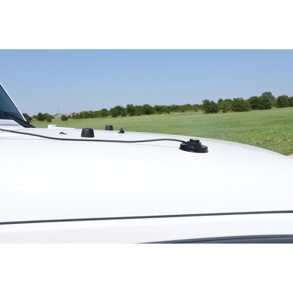 Tram 3-1/4-Inch Black Zinc NMO Magnet Mount with RG58 Coaxial Cable and UHF PL-259 Connector - 1235