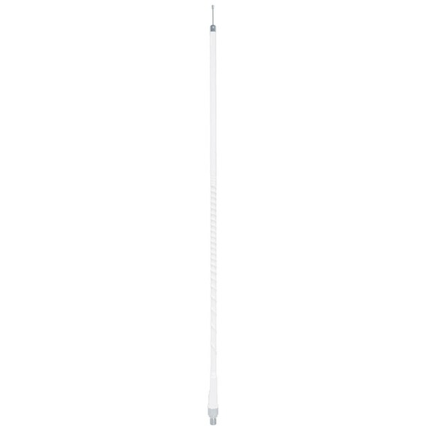 Accessories Unlimited 0.38 x 24 in. 3 ft. Superflex CB Antenna with Tunable Tip, White - AUFLEX3-W