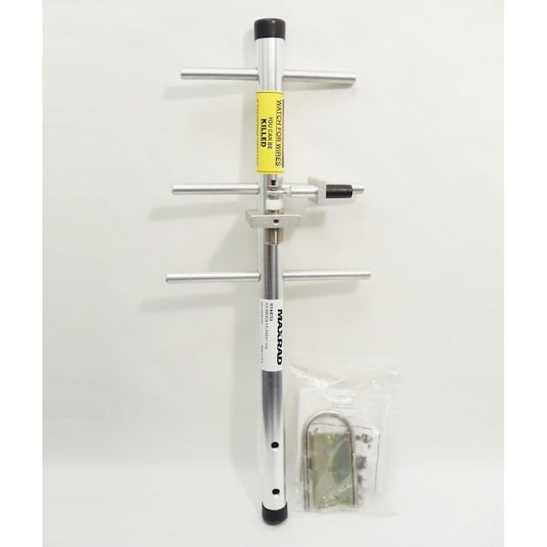 Pctel-Maxrad 150 watt 824-896MHz 3 Element 6dB Gain Yagi with N Female Connection, Chrome - MYA8703