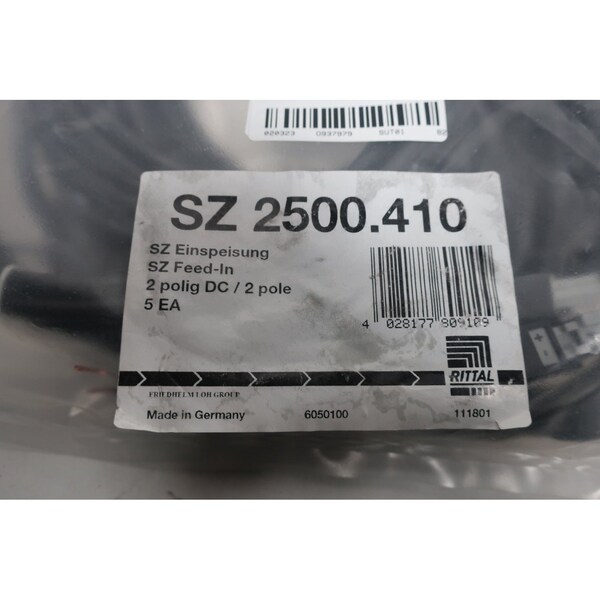 Paquete de 5 cables de alimentación de luz LED Rittal, SZ 2500410 - SZ 2500.410