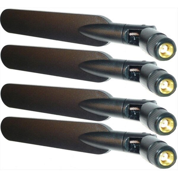 Fivegears 010-SPS-01990 4 x 6dBi 2.4GHz 5GHz Dual Band WiFi RP-SMA Antennas - FI128519