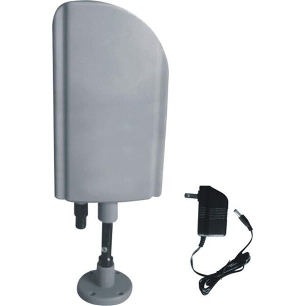 Digiwave Digiwave ANT4008 Indoor & Outdoor TV Antenna with Booster - CUL Approval Adaptor  Silver Color - ANT4008