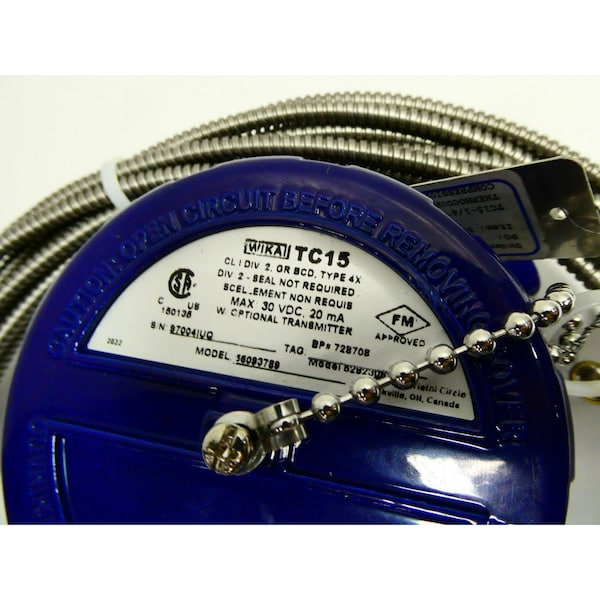 Termopar tipo T de 1/4 de pulgada de 17 pulgadas 30V-DC - TC15-1/4