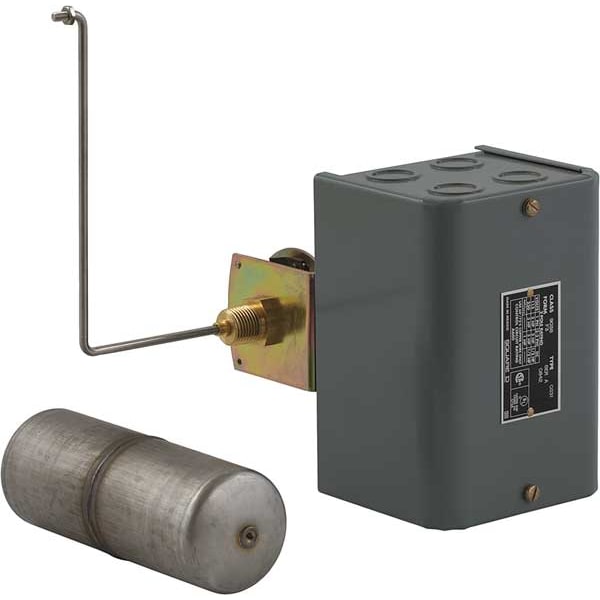 Interruptor de nivel de líquido alternativo Telemecanique Sensors, horizontal, -22 a 220F - 9038CG33F3.