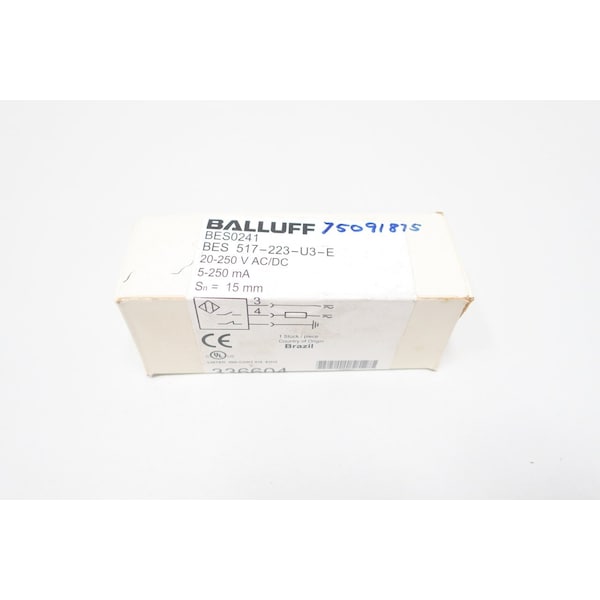 Interruptor de proximidad de Balluff 20-250V-AC 20-250V-DC - BES0241 BES-517-223-U3-E