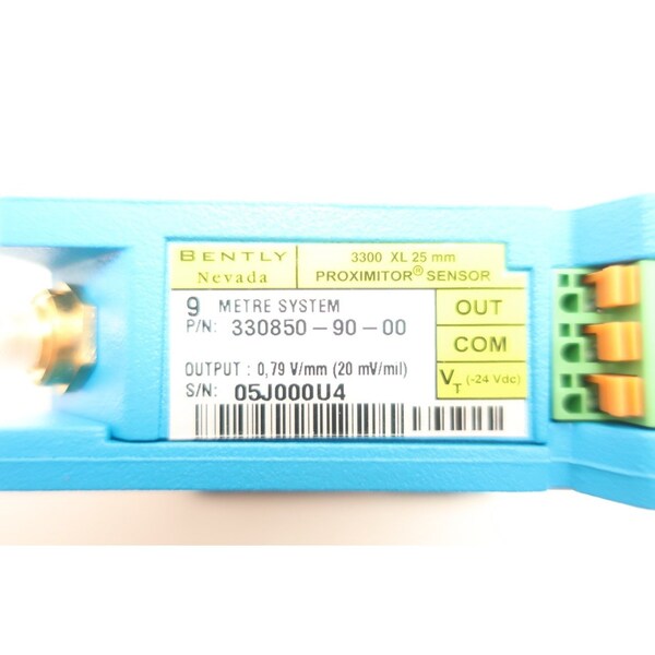 Sensor de proximidad de 25 mm Bently Nevada 330850-90-00 3300 XL - 330850-90-00