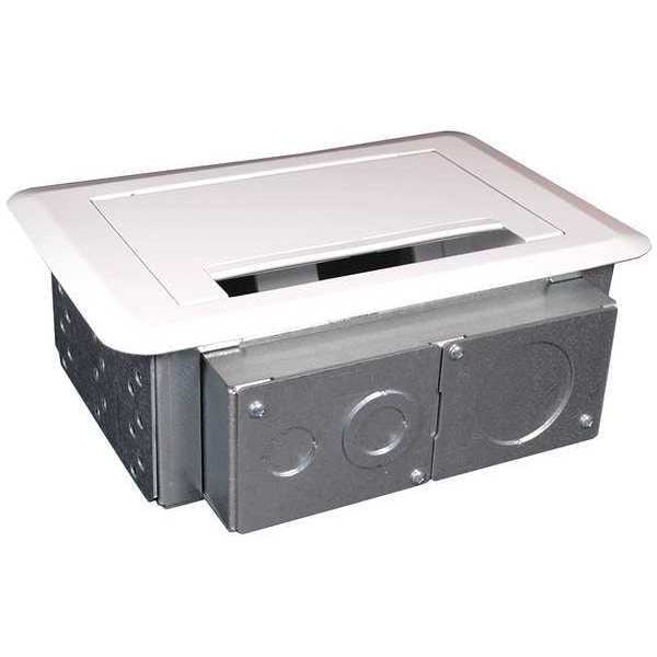 Legrand Wiremold Evolution Series 4-Gang Wall Box - 4-gang - White - Steel - EFSB4