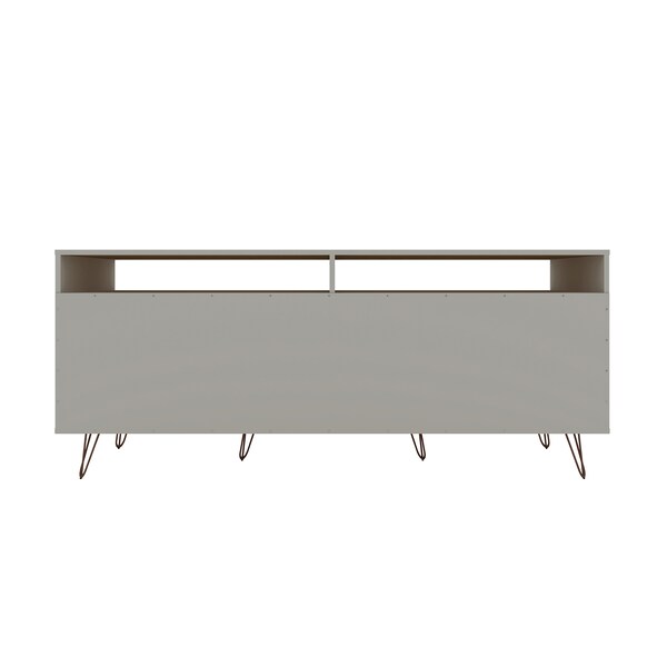 Manhattan Comfort Rockefeller 62.99 TV Stand, Off White - 130GMC3