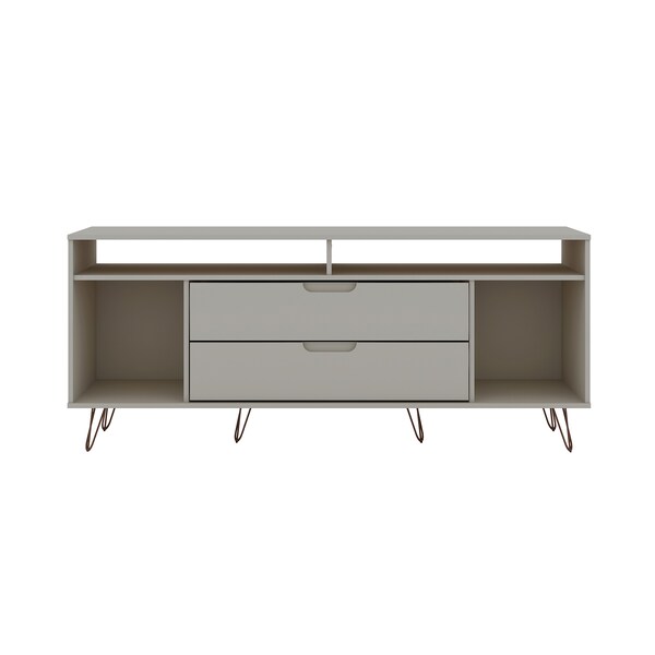 Manhattan Comfort Rockefeller 62.99 TV Stand, Off White - 130GMC3