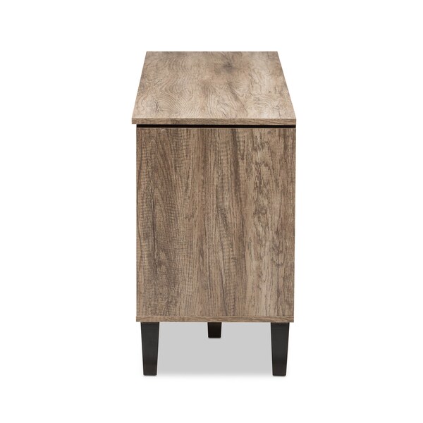 Baxton Studio Beacon Modern Light Brown Wood 55-Inch TV Stand - 137-7561