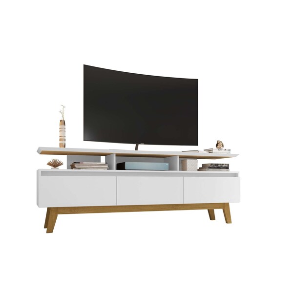 Manhattan Comfort Yonkers 70.86 TV Stand, White - 234BMC6