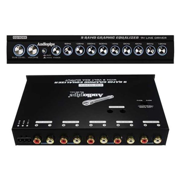 Audiopipe Audiopipe EQ909X Voltage Display 9 Band Equalizer - EQ909X