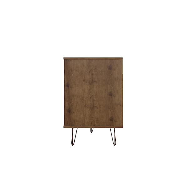 Manhattan Comfort Rockefeller 62.99 TV Stand, Nature and Textured Grey - 130GMC7