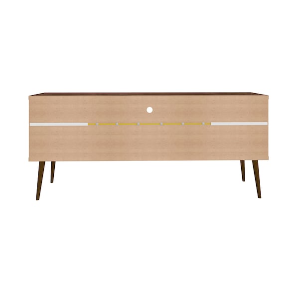 Manhattan Comfort Bradley 62.99 TV Stand, Rustic Brown and Yellow - 228BMC94