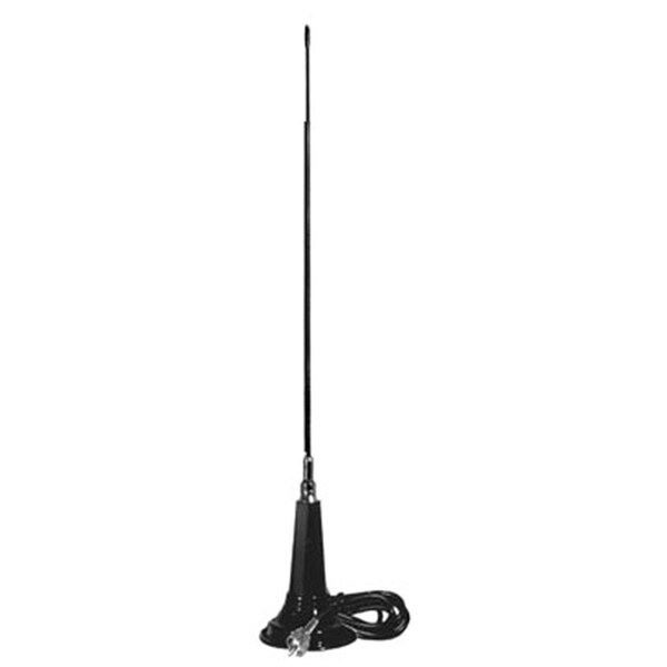 Plugit 36 in. Ss Whip Mag Mount with 15 ft.Rg58 Coax with Uhf Connect - PL2539225