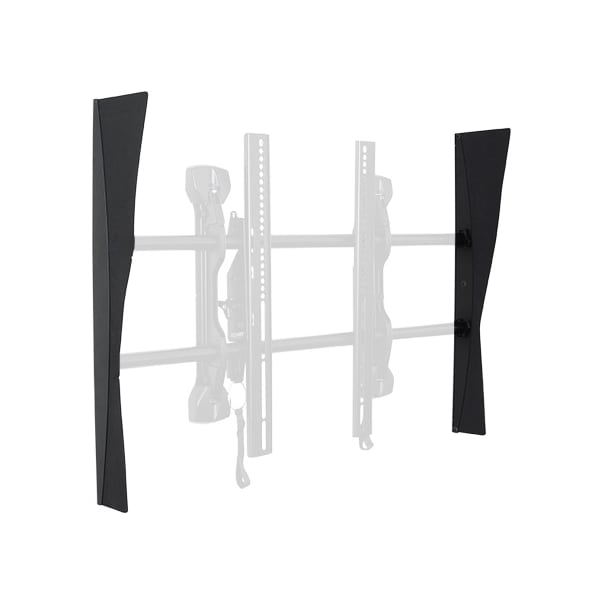 Chief Chief Fusion Side Cover Accessory - 24" Height x 5.5" Width x 0.4" Depth - Black - FCA106