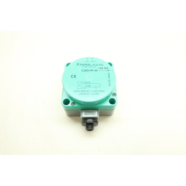 Sensor de proximidad inductivo Pepperl Fuchs CJ40-FP-W-P4-V12 de 20-253V CA - CJ40-FP-W-P4-V12