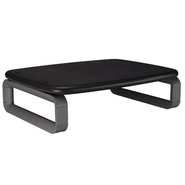 Kensington Plastic Monitor Stand, 80 lb. Capacity, Black/Gray - K60089