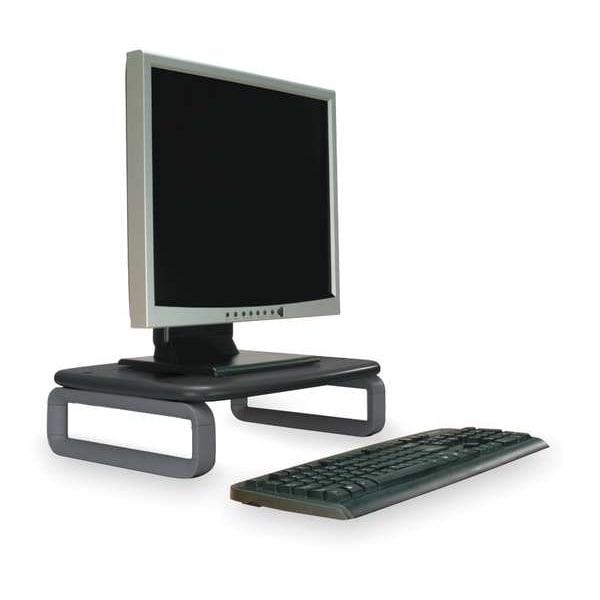 Kensington Plastic Monitor Stand, 80 lb. Capacity, Black/Gray - K60089