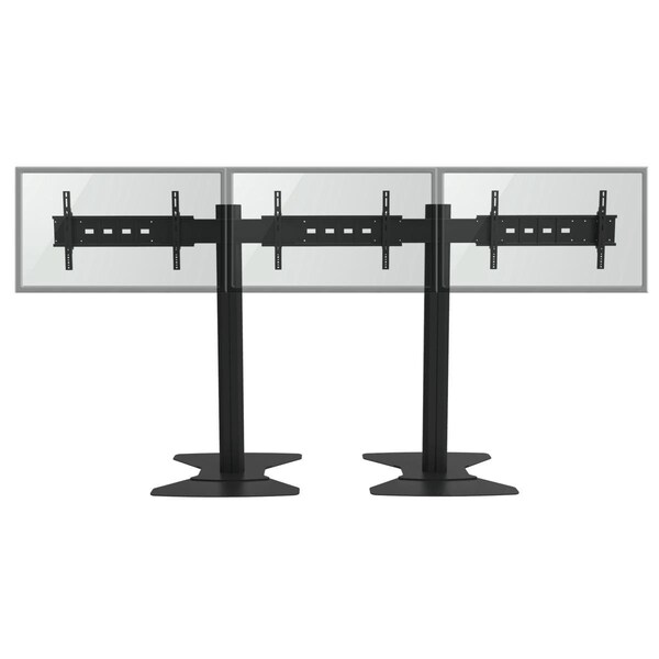 Tygerclaw 800 x 400mm TV Wall Stand for 3 Flat Panel TV - LVW8604