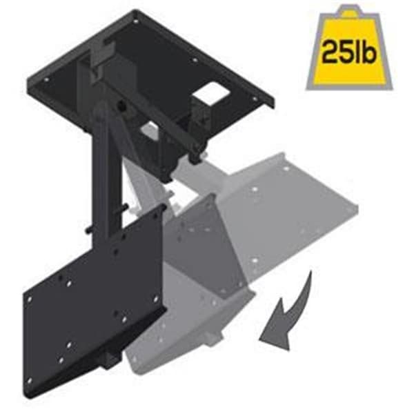 Morryde MORryde TV1080H TV Ceiling Mount - Black - M6R-TV1080H