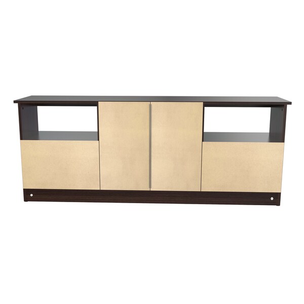 Inval TV Stand 63 in. W Espresso Fits TVs Up to 60 in. with Storage Doors - MTV-6719