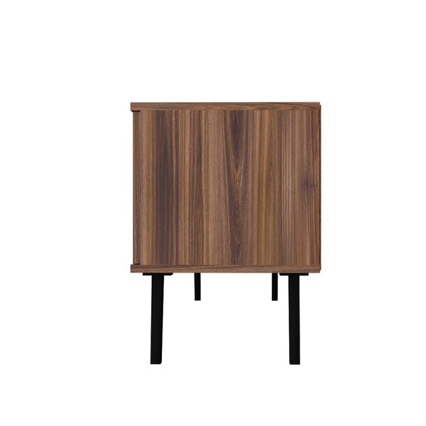 Manhattan Comfort Doyers 62.20 TV Stand, Nut Brown - 175AMC174