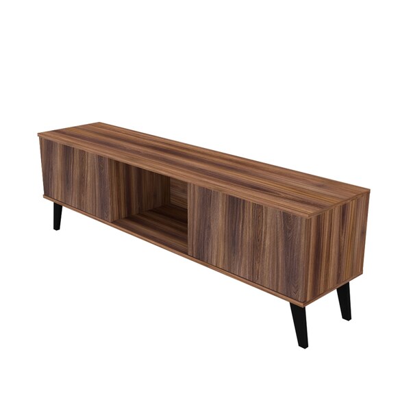 Manhattan Comfort Doyers 62.20 TV Stand, Nut Brown - 175AMC174