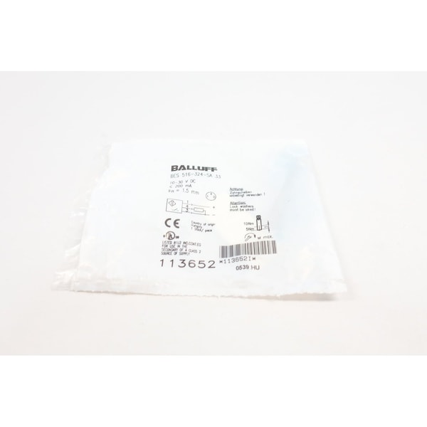 Sensor de proximidad Balluff Bes 516-324-Sa 33 113652 10-30V-Dc - BES 516-324-SA 33 113652