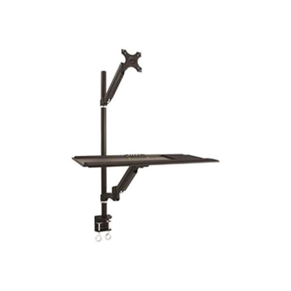 Homevision Technology TygerClaw Single Monitor Sit-Stand Workstation - TYDS10019BLK